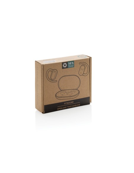 Auricolari Fitsound TWS open ear in plastica riciclata RCS Auricolari Fitsound TWS open ear in plastica riciclata RCS